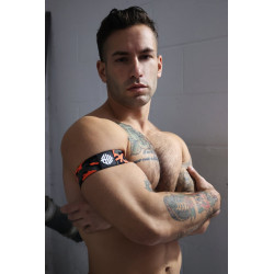 Breedwell Brassards Neo Camo Noir-Orange Neon